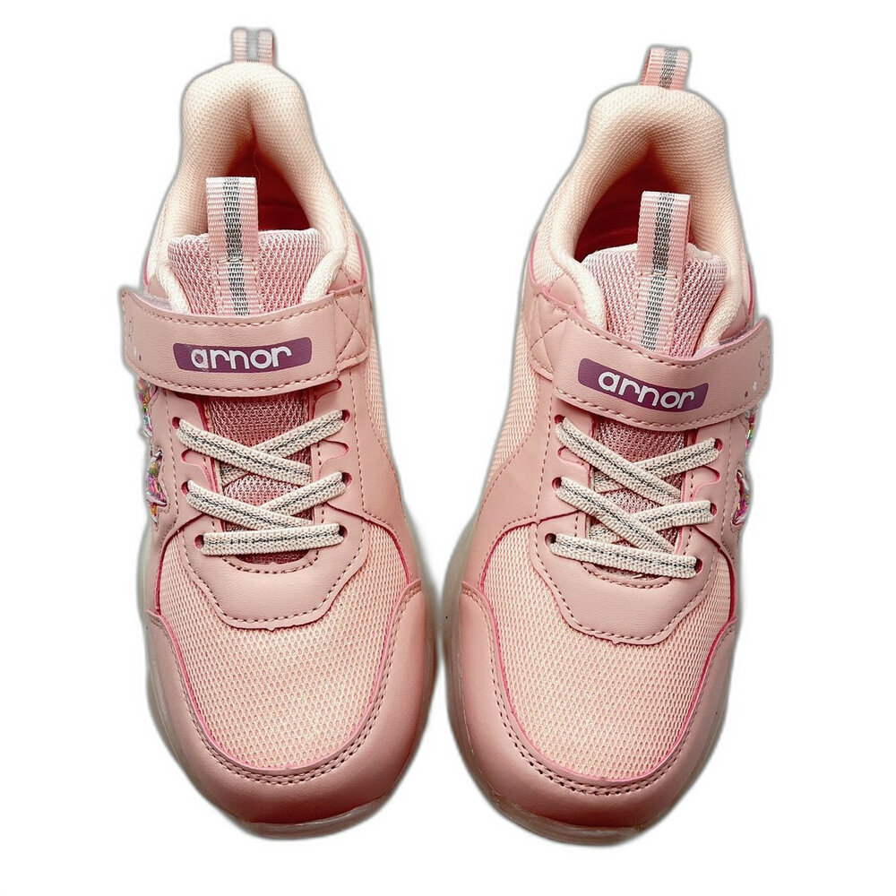 ARNOR緩震電燈運動鞋-粉色