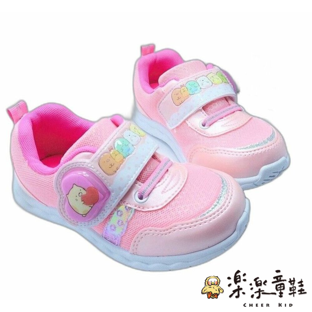 B027-台灣製角落生物電燈運動鞋-粉色