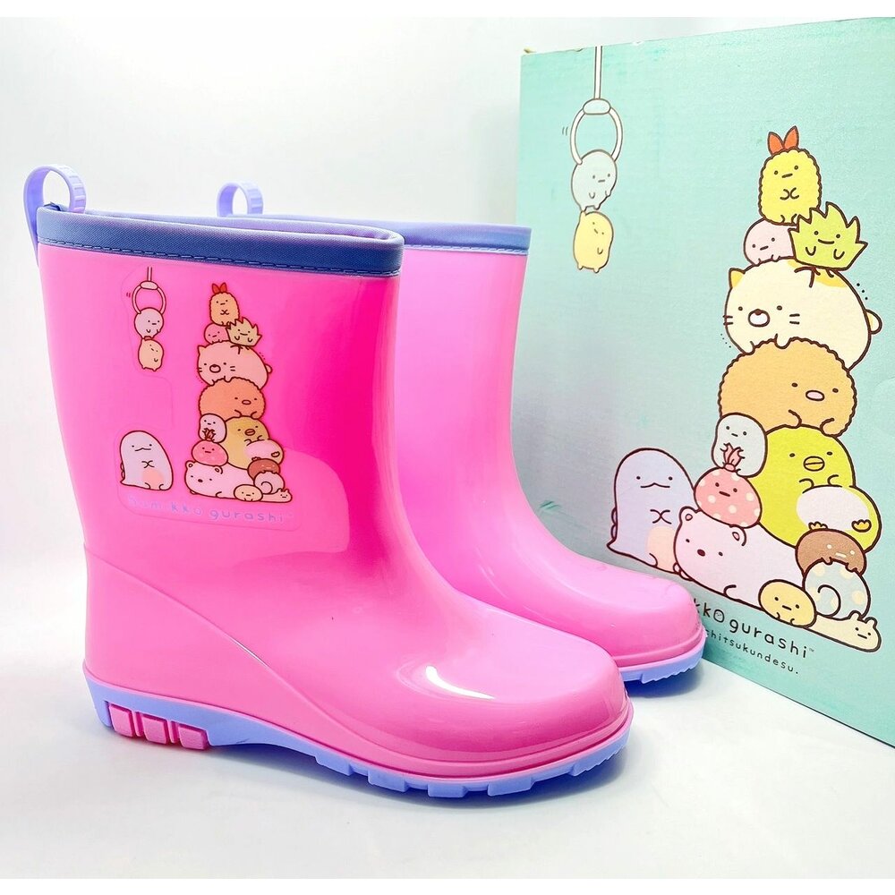 台灣製角落生物雨鞋-粉色