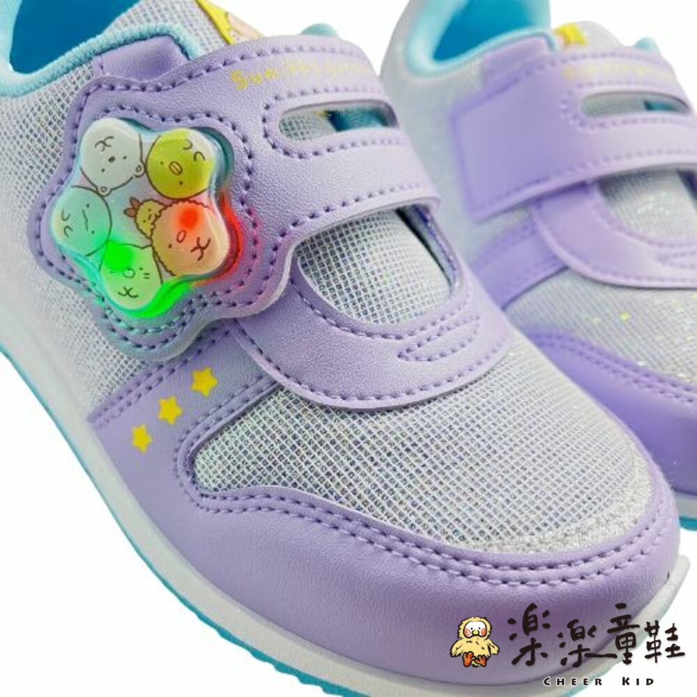 【限量特價!!】台灣製角落小夥伴運動燈鞋-紫色-圖片-5