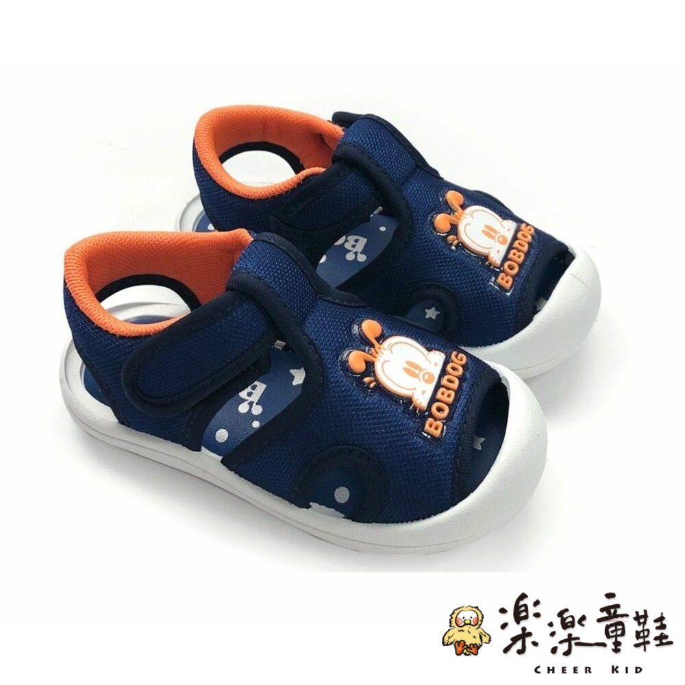 C025-1-台灣製護趾涼鞋-藍