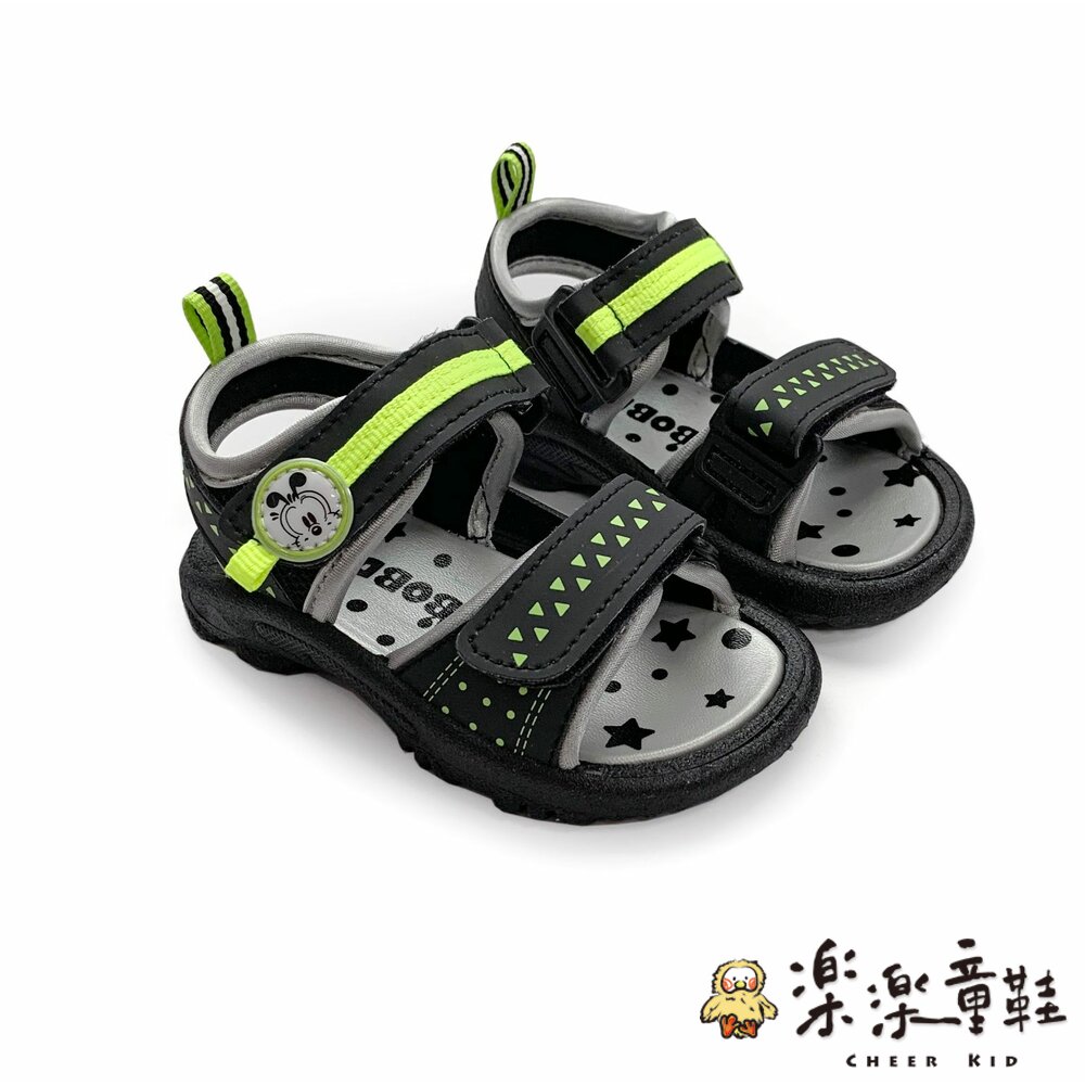 C027-台灣製彈力涼鞋-黑