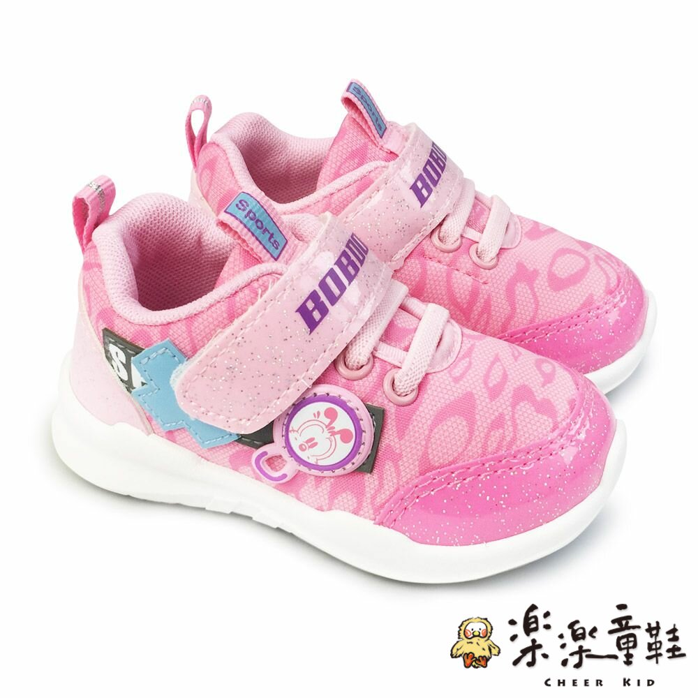 C074-台灣製巴布豆輕量透氣休閒鞋-粉色