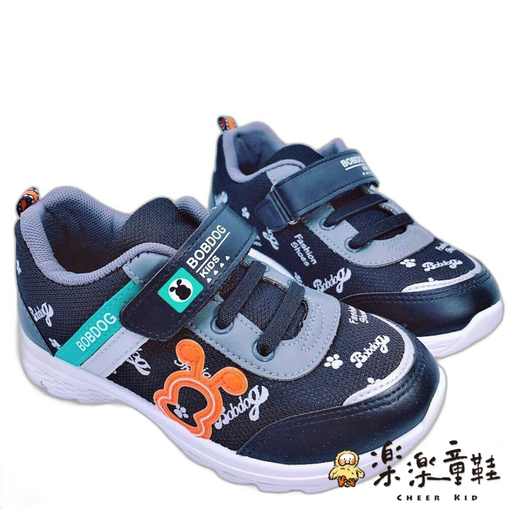 C092-2-台灣製巴布豆透氣運動鞋-黑色