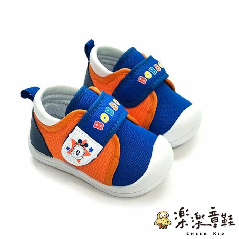 C093-台灣製防撞圓頭寶寶鞋-藍橘