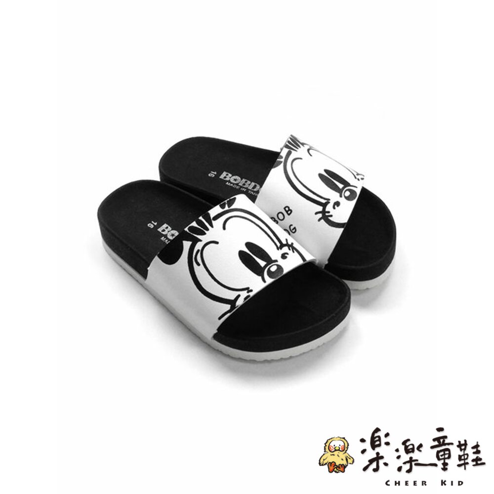 C096-台灣製巴布豆親子款拖鞋-白色