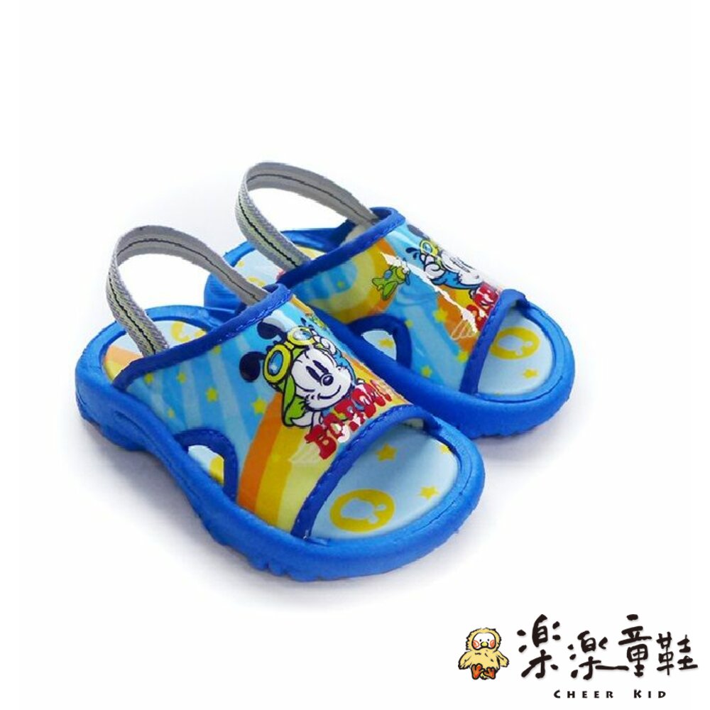 C098-台灣製巴布豆拖鞋-水藍