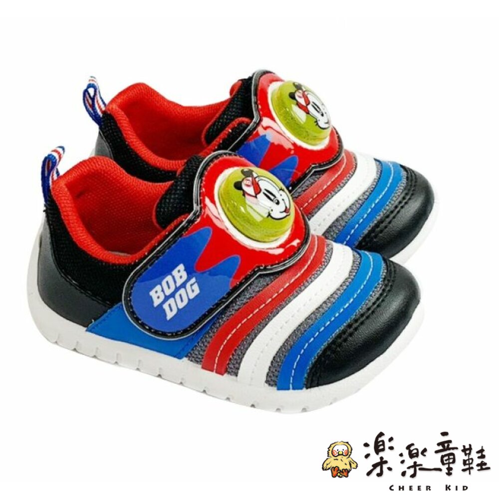 C099-1-台灣製巴布豆輕量電燈鞋-黑藍