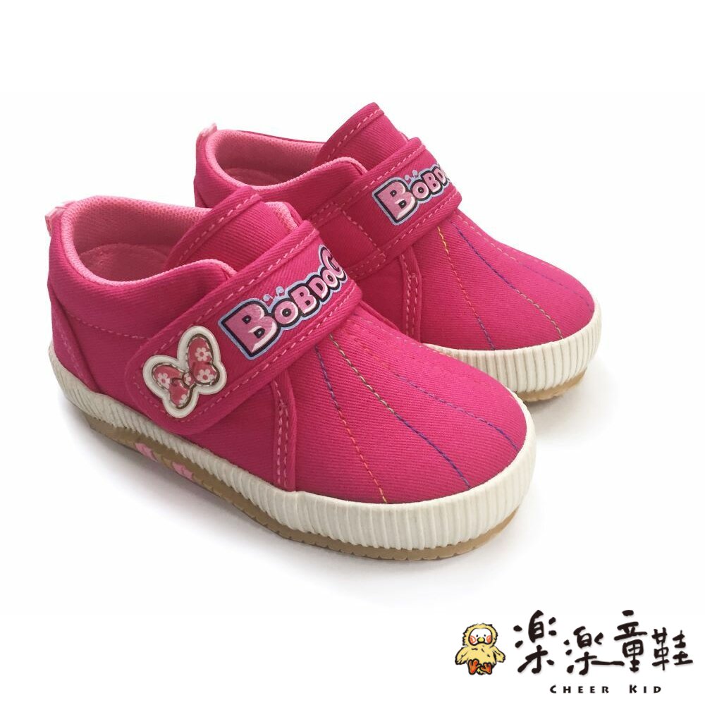 C108-1-台灣製巴布豆小童休閒鞋-桃色