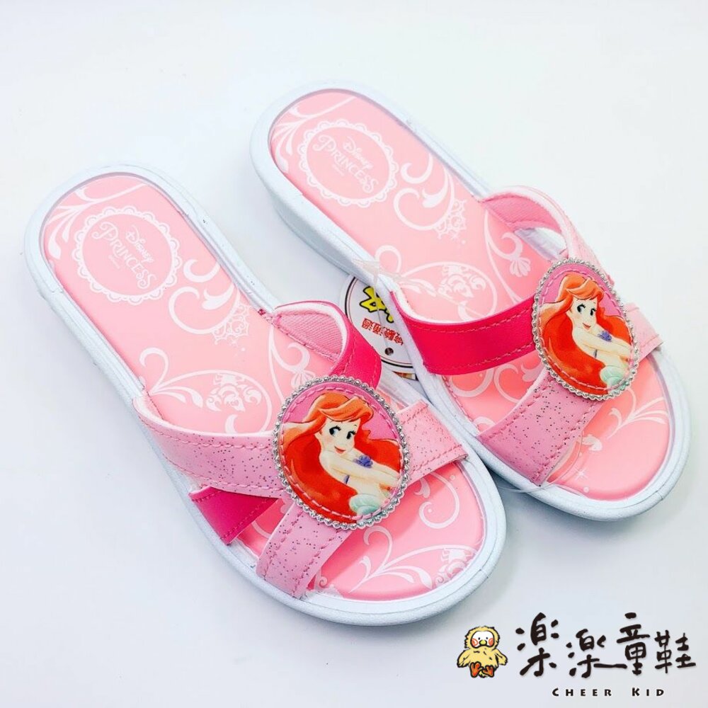 D019-【台灣製現貨】迪士尼公主拖鞋-粉色