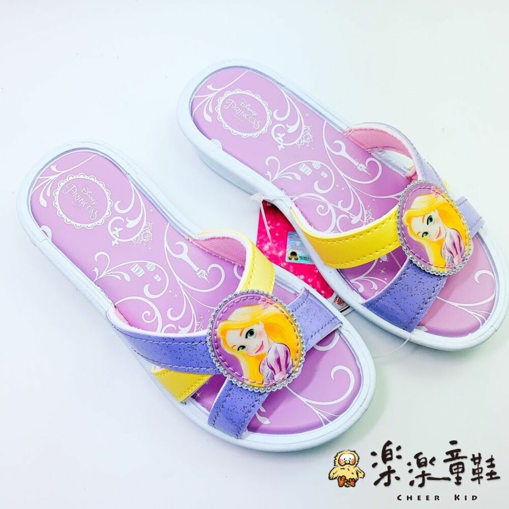 D020-【台灣製現貨】迪士尼公主拖鞋--紫色