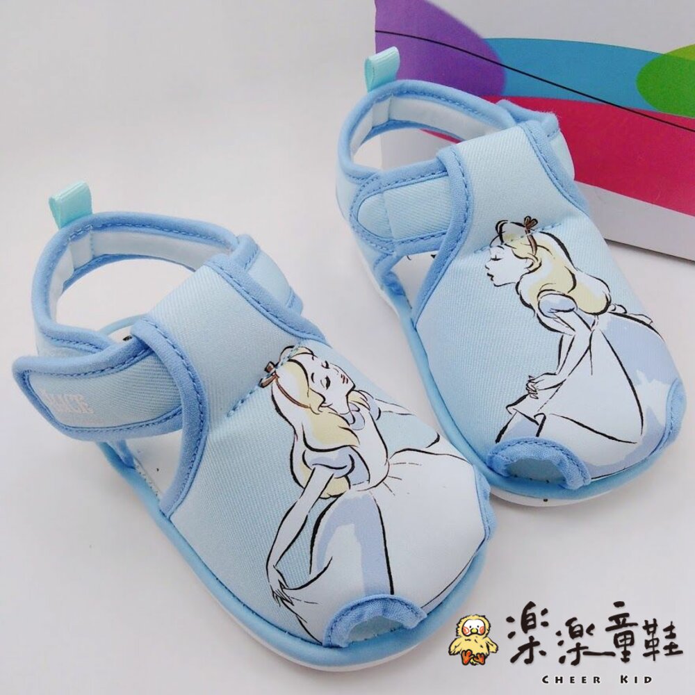D094-台灣製迪士尼公主愛麗絲嗶嗶涼鞋