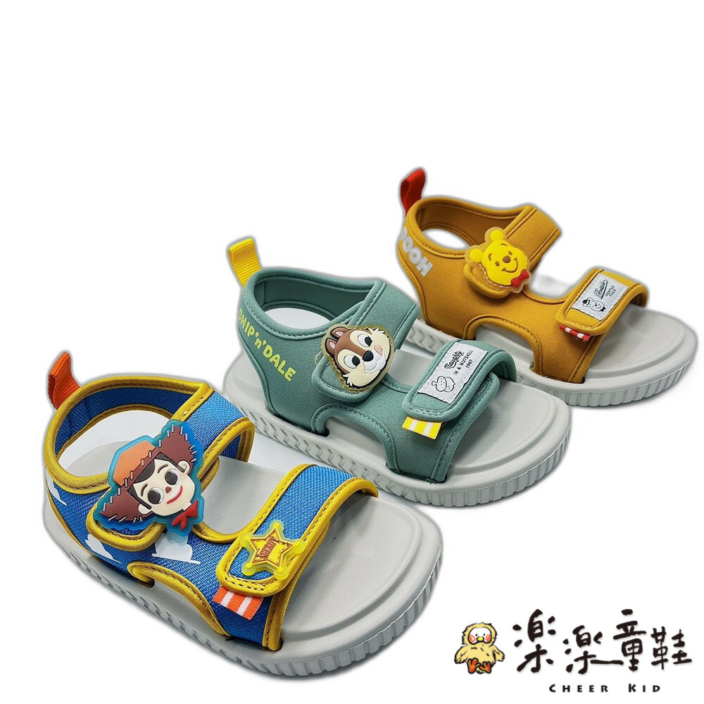 D098-3-【斷碼出清不退不換】台灣製迪士尼輕量涼鞋