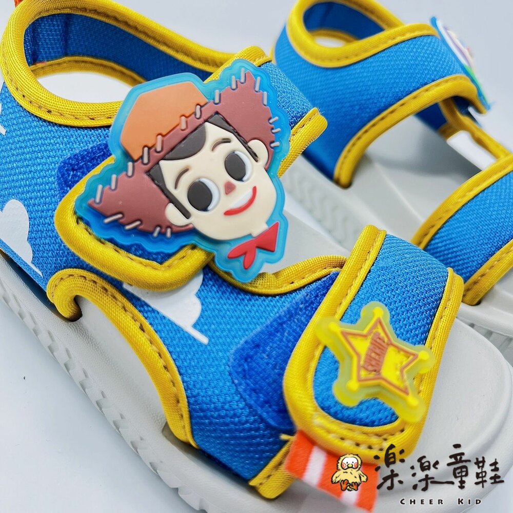台灣製迪士尼輕量涼鞋-藍色玩具總動員-圖片-4
