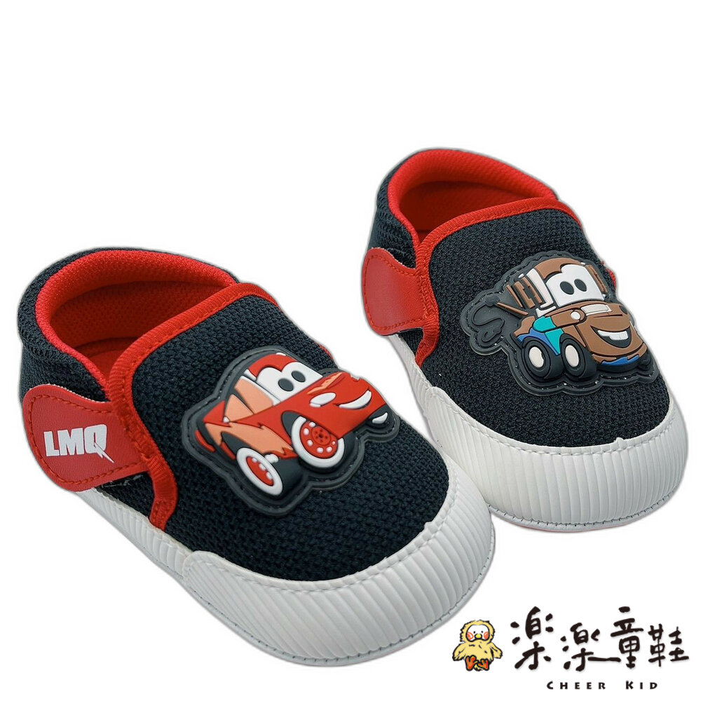 D105-1-【出清不退不換】台灣製閃電麥坤不對稱造型寶寶鞋