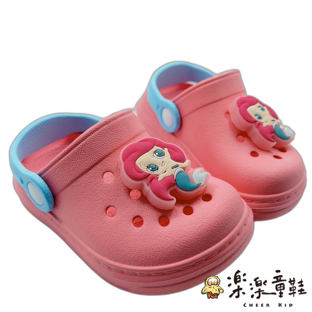 台灣製迪士尼卡通電燈涼拖鞋-美人魚 另有奇奇蒂蒂-圖片-6