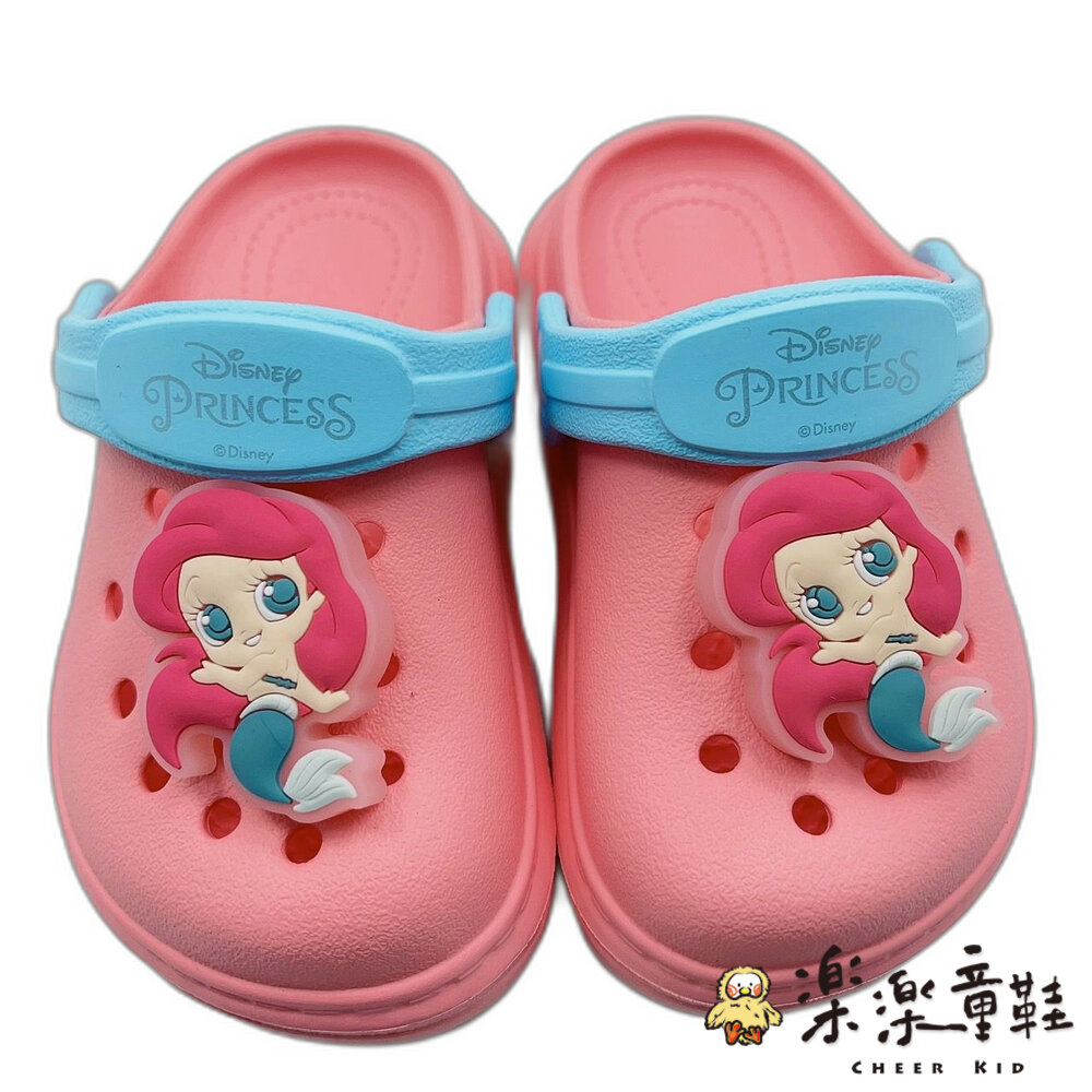 D111-1-台灣製迪士尼卡通電燈涼拖鞋-美人魚