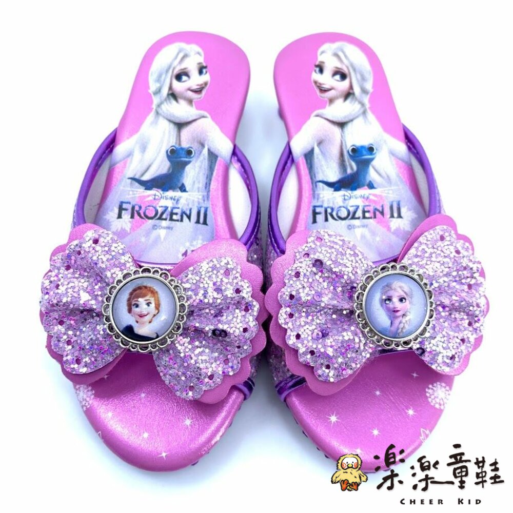 F020-台灣製冰雪奇緣亮晶晶跟鞋-紫