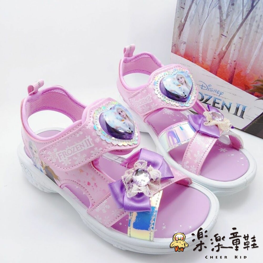 F051-(出清不退不換)台灣製冰雪奇緣2電燈涼鞋