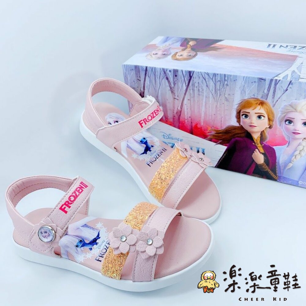 F054-台灣製冰雪奇緣2公主涼鞋-粉色