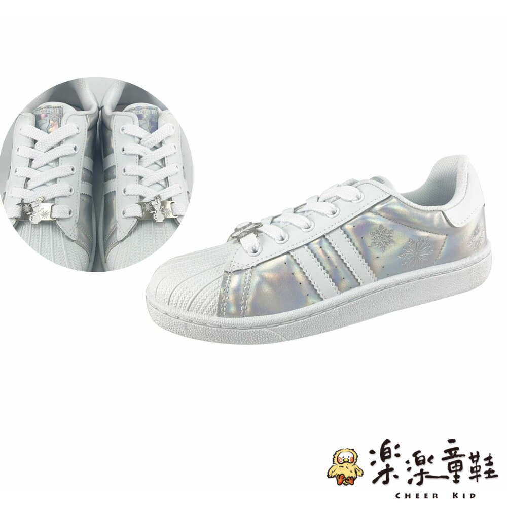 F065-1-台灣製冰雪奇緣2親子休閒鞋-媽媽款白色