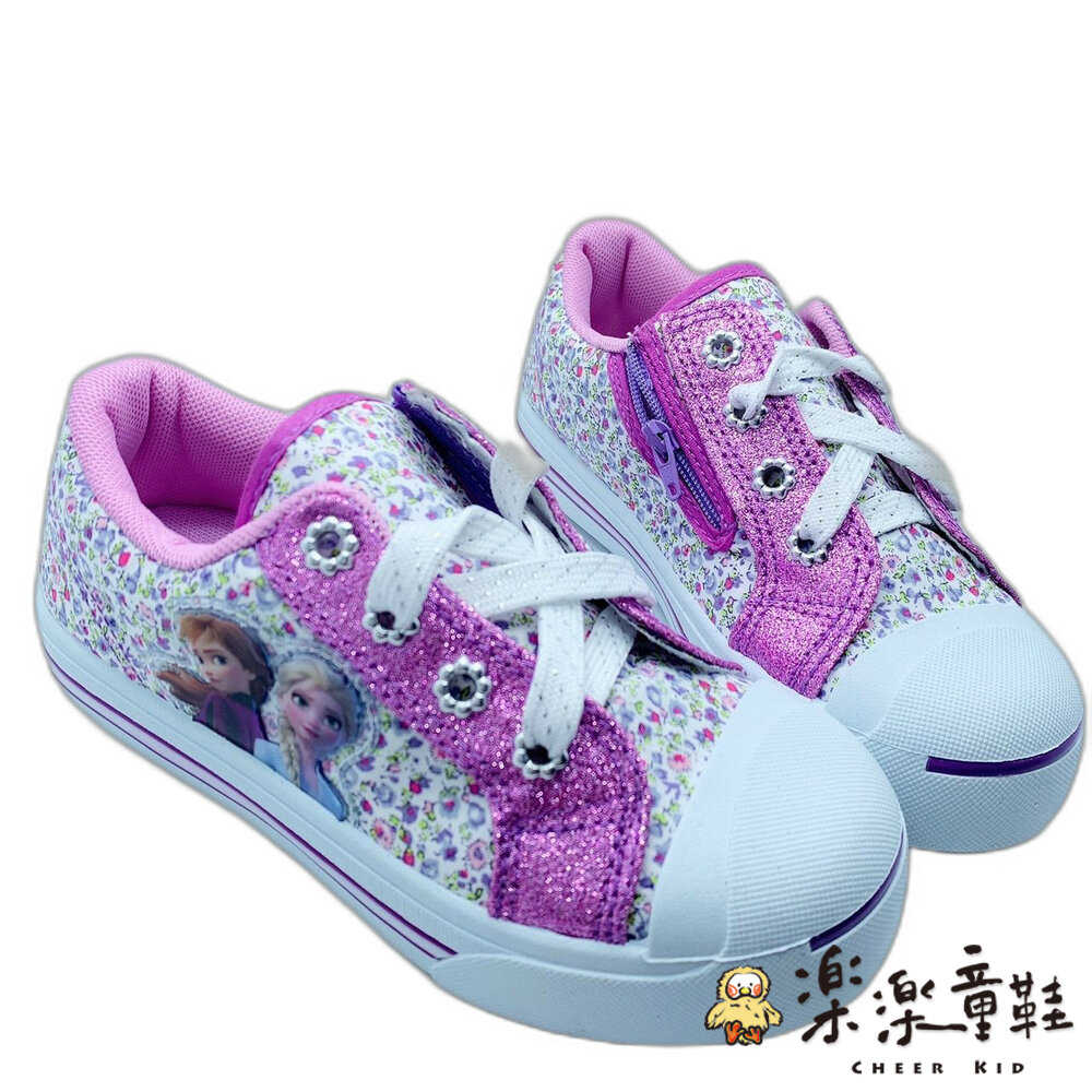F073-1-台灣製冰雪奇緣休閒鞋-紫色