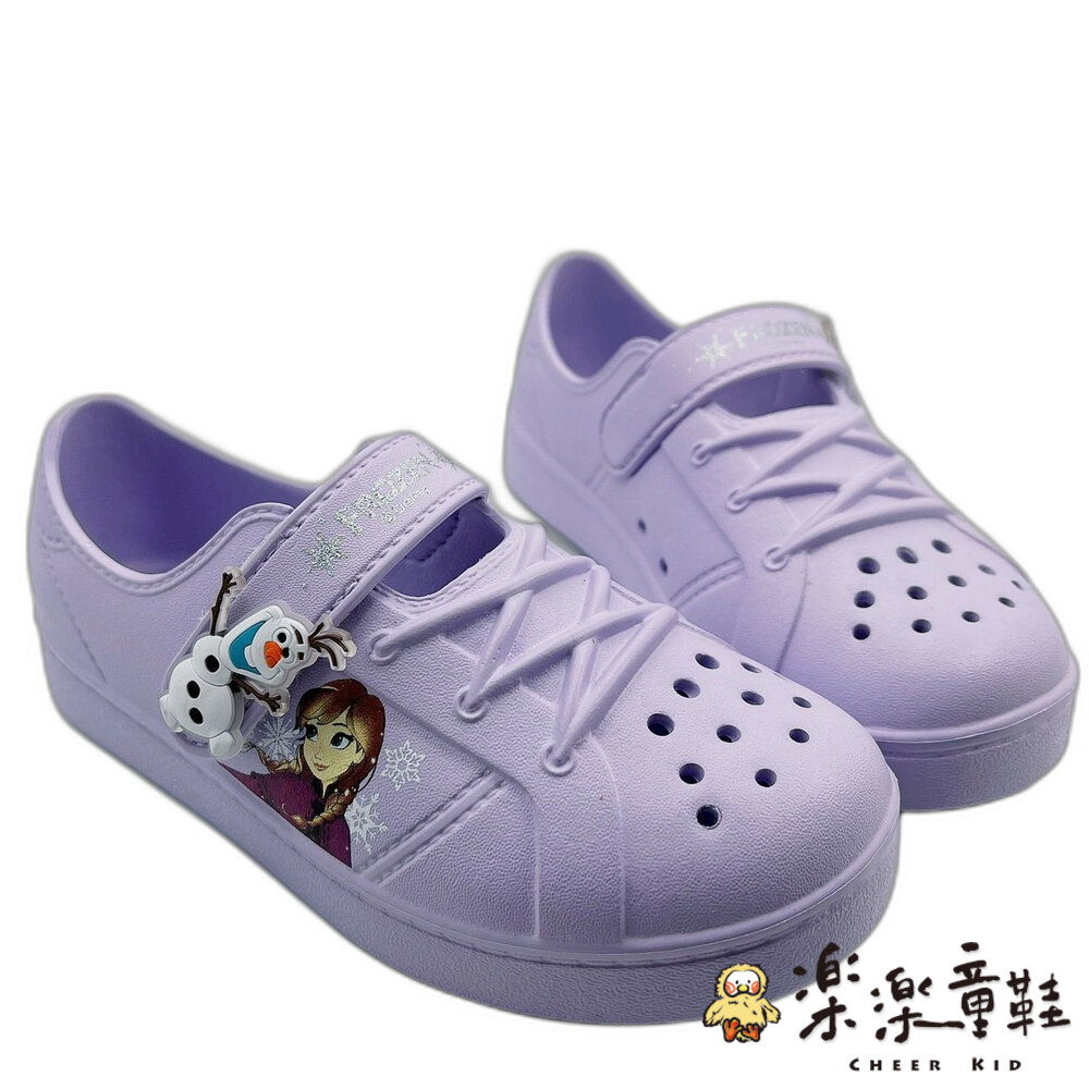 F095-台灣製冰雪奇緣輕量洞洞鞋-紫色