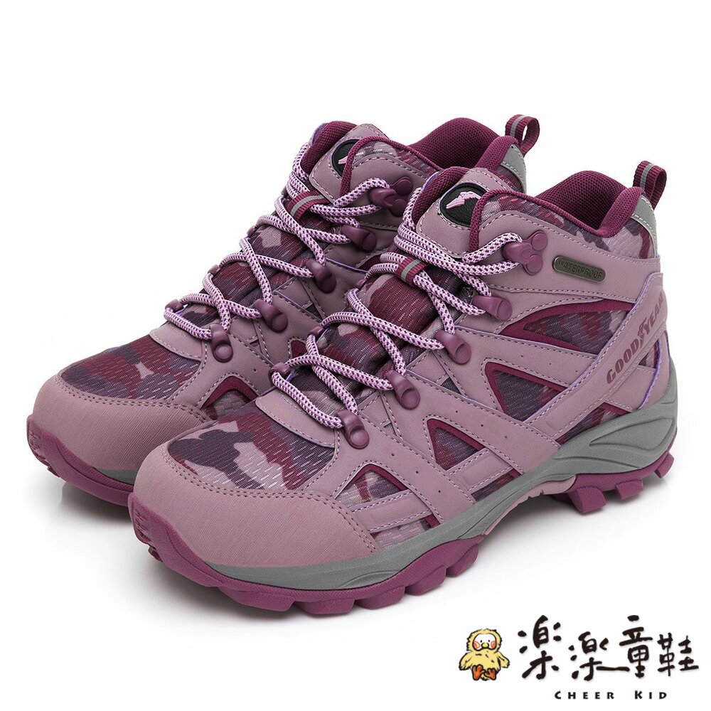 G025-2-GOODYEAR機能健行鞋-藕紫