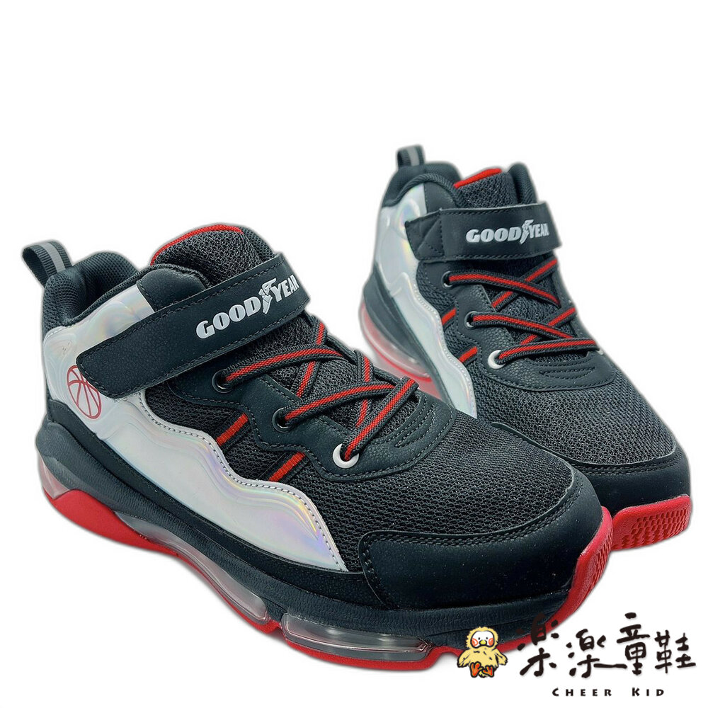 G028-1-GOODYEAR緩震運動鞋-黑銀