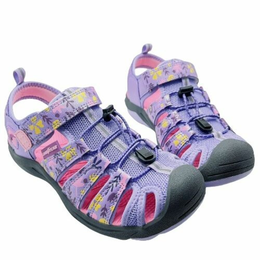 G030-GOODYEAR護趾涼鞋-紫色