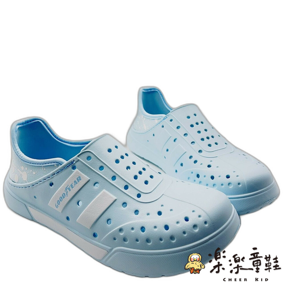 G035-1-台灣製GOODYEAR輕量洞洞鞋-藍色 另有白紫色