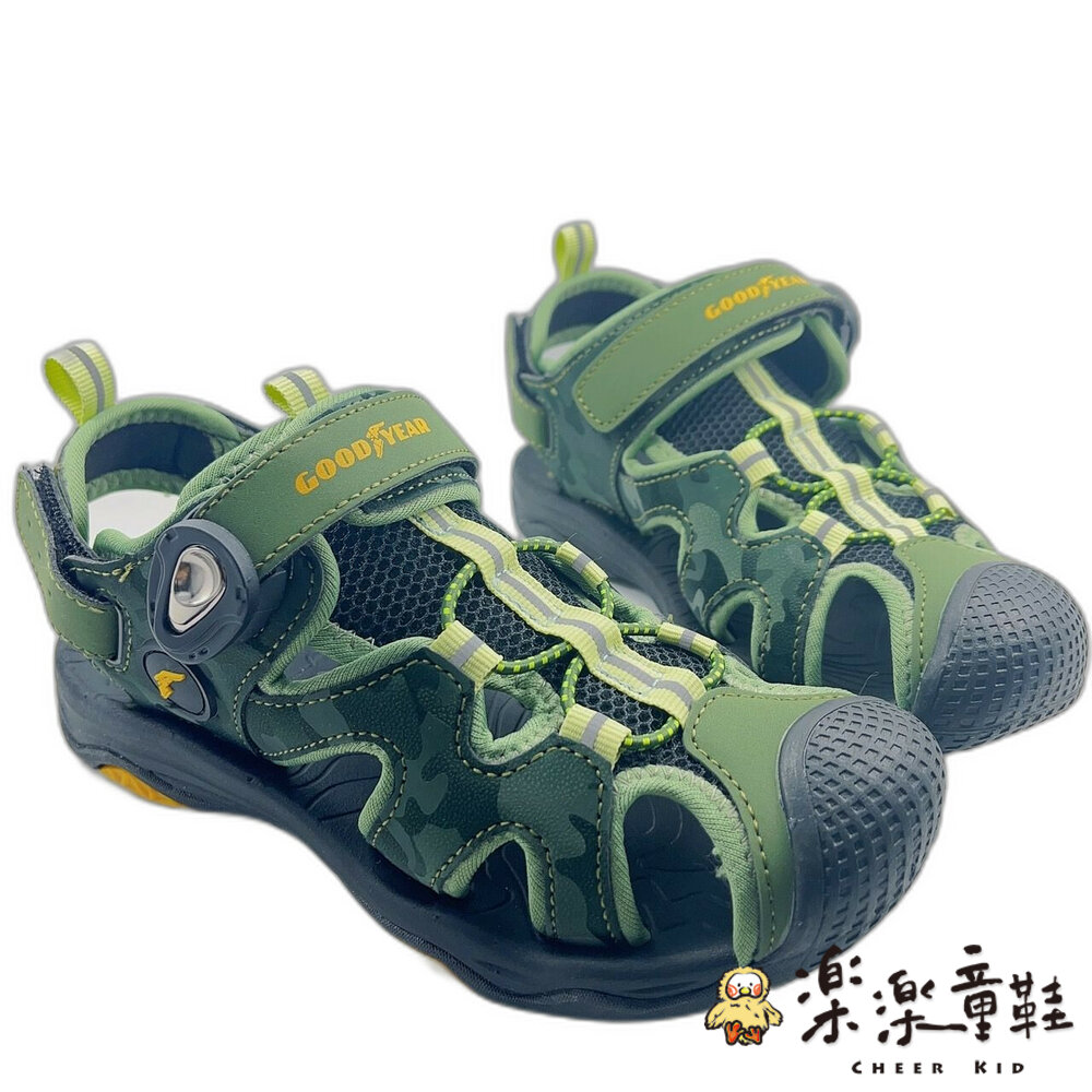 G043-2-固特異GOODYEAR護趾涼鞋-綠色 另有兩色可選