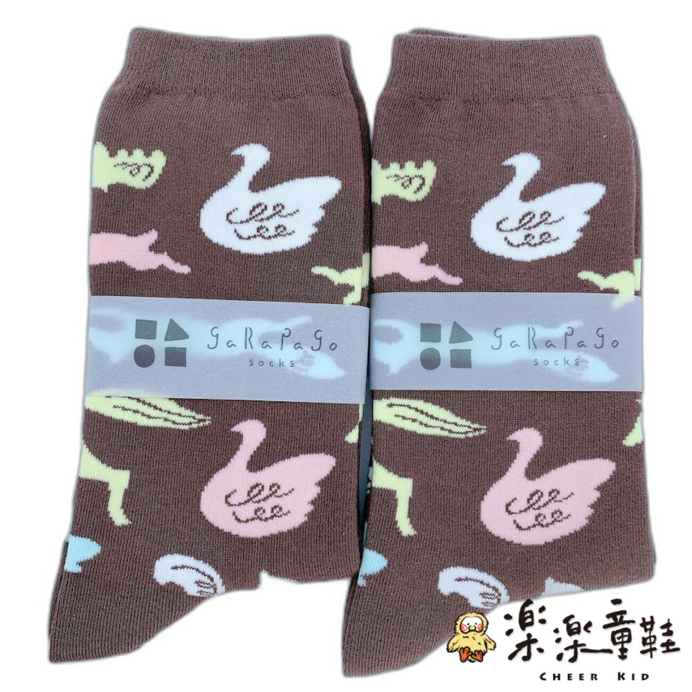 J021-3-【garapago socks】日本設計台灣製長襪-動物圖案