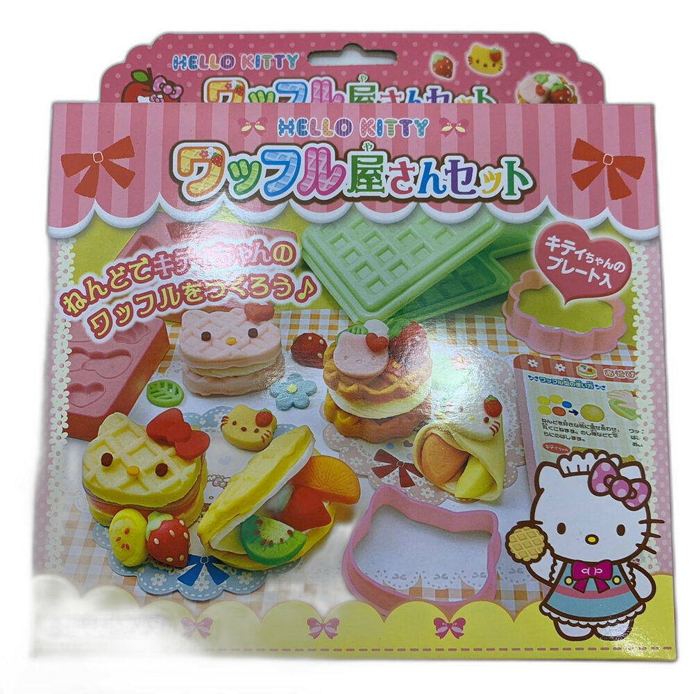 J027 - Hello Kitty 黏土鬆餅店模型