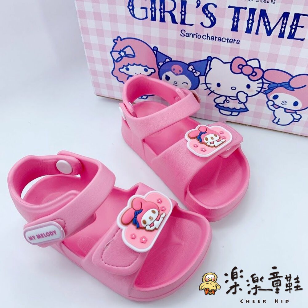 K007-2-台灣製三麗鷗涼鞋-粉美樂蒂