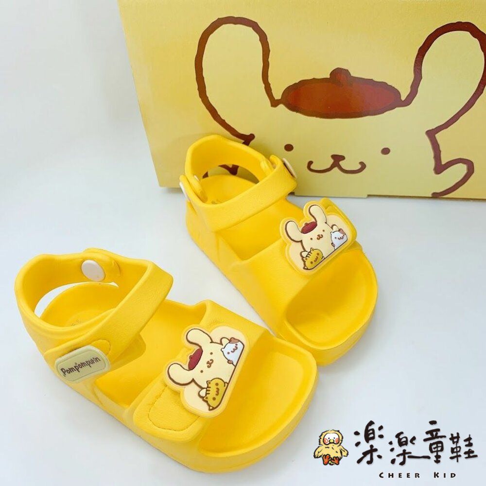 K007-4-台灣製三麗鷗涼鞋-黃布丁狗