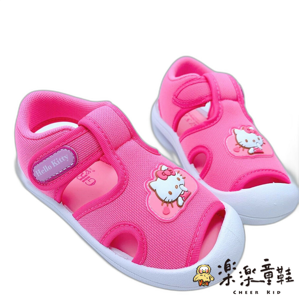 K011-1-台灣製寶寶護趾涼鞋-凱蒂貓