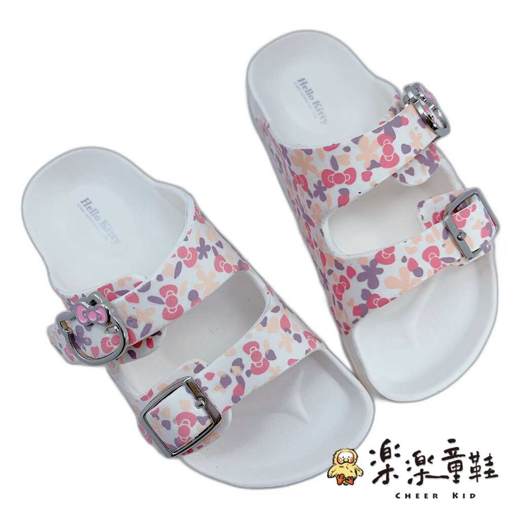 K015-1-台灣製Hello Kitty拖鞋-白色