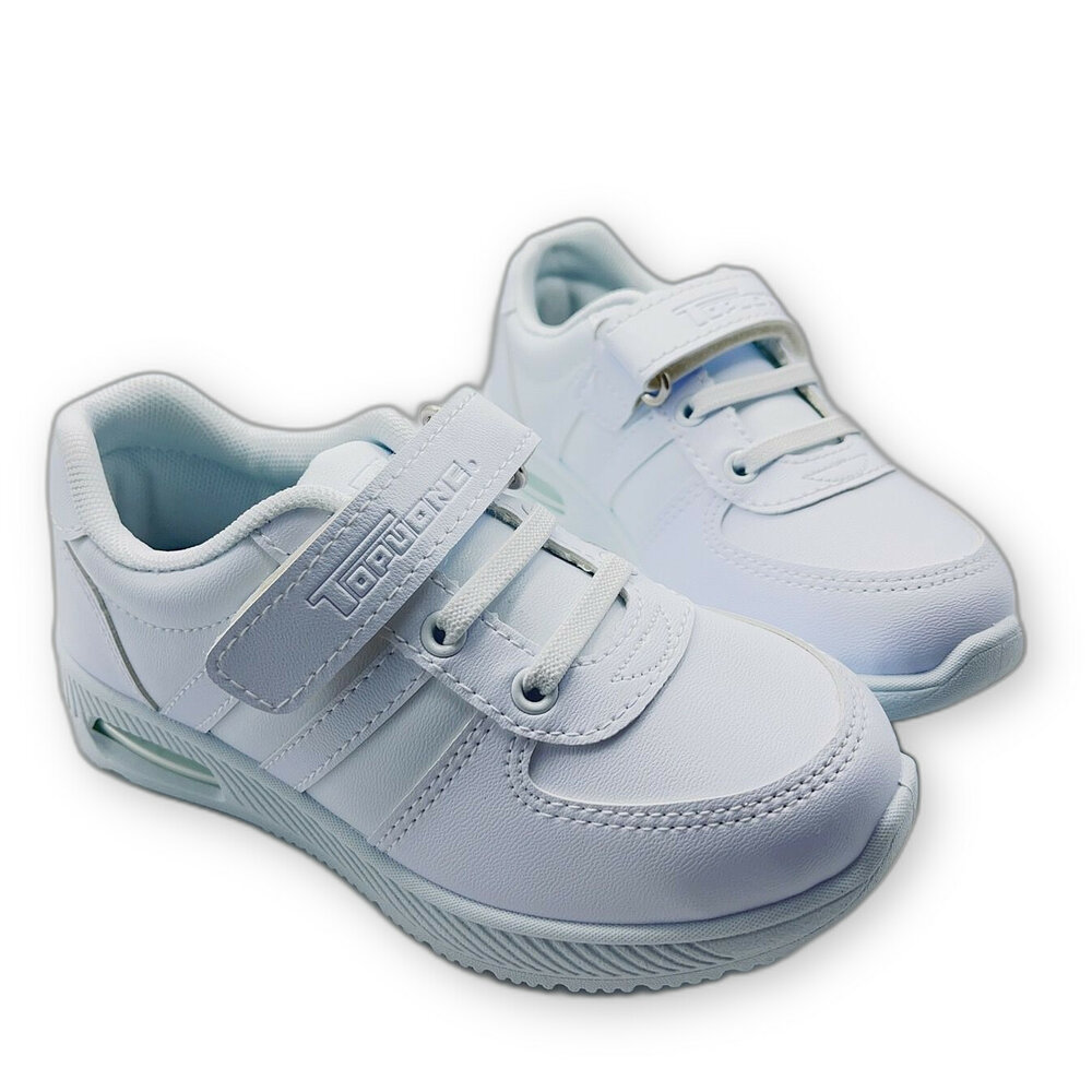 K024-台灣製氣墊運動休閒鞋-白色