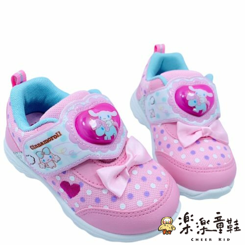 K028-2-台灣製三麗鷗大耳狗電燈運動鞋-粉紅