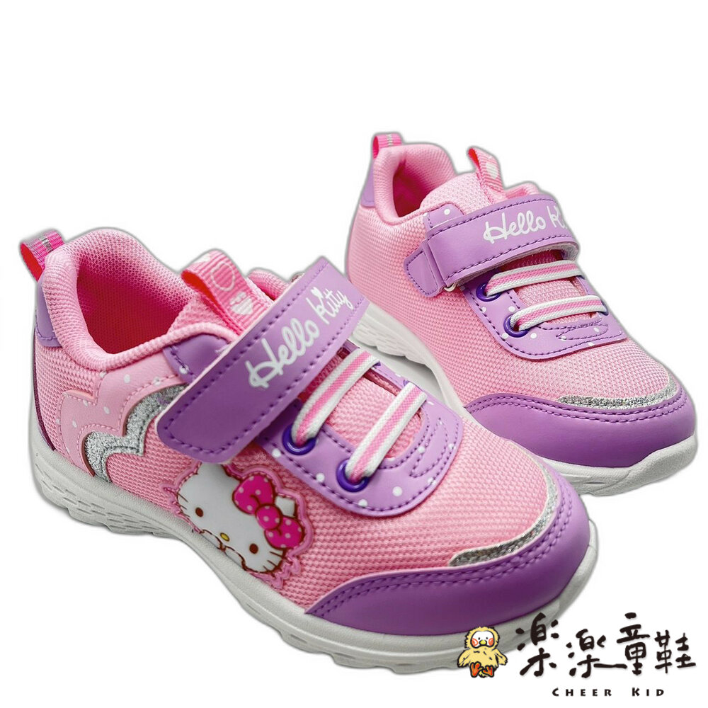 K033-台灣製Hello Kitty休閒鞋-紫粉
