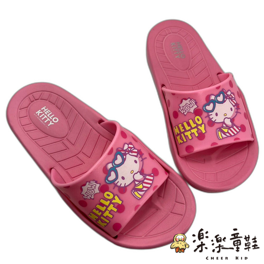 K036-1-台灣製Hello Kitty拖鞋-桃紅
