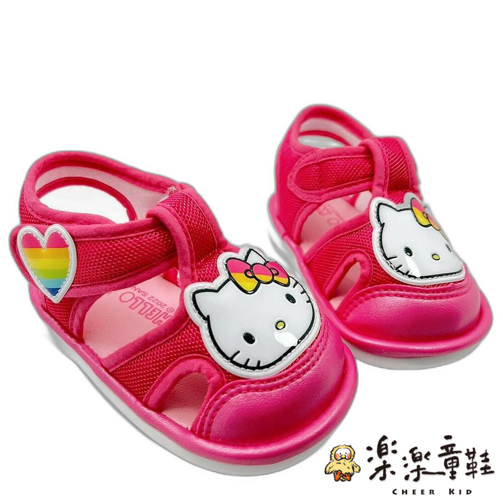 K041-1-【斷碼出清 不退不換】台灣製三麗鷗嗶嗶涼鞋-Hello Kitty
