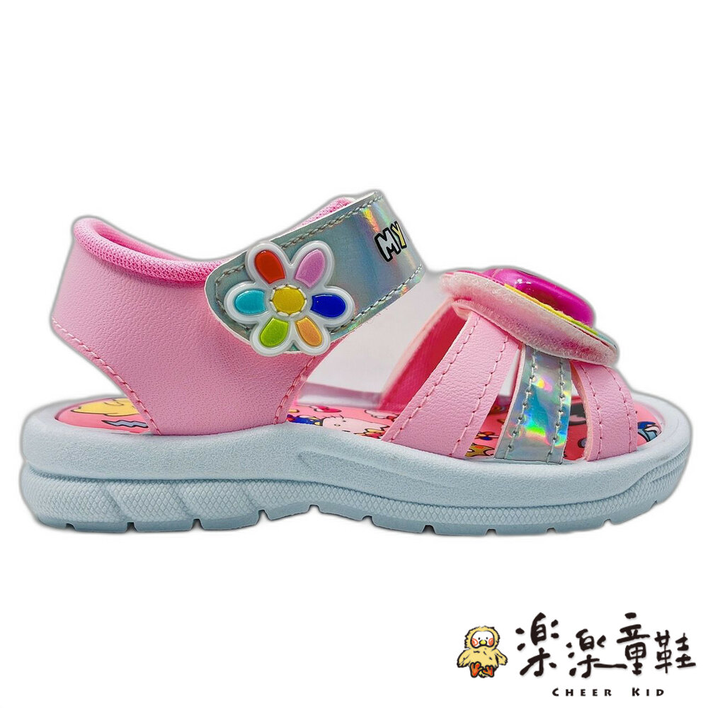 台灣製三麗鷗明星電燈涼鞋-桃色Kitty 圖片