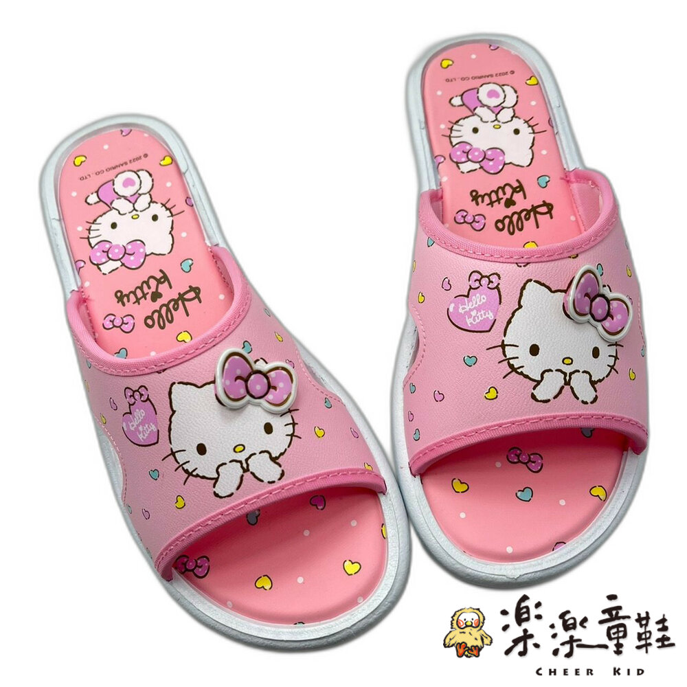 K043-1-(出清不退不換)台灣製Hello Kitty拖鞋-粉色