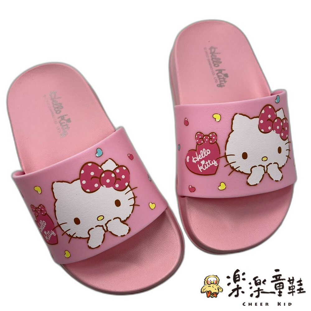 K044-2-台灣製Hello Kitty拖鞋-粉色