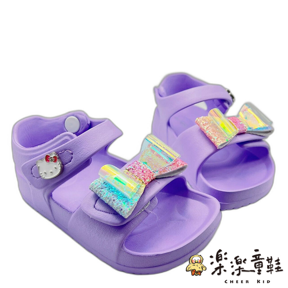 K047-2-台灣製Hello Kitty涼鞋-紫色