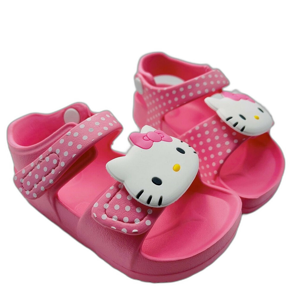 K050-3-台灣製Hello Kitty涼鞋-粉色  另有黑色桃色