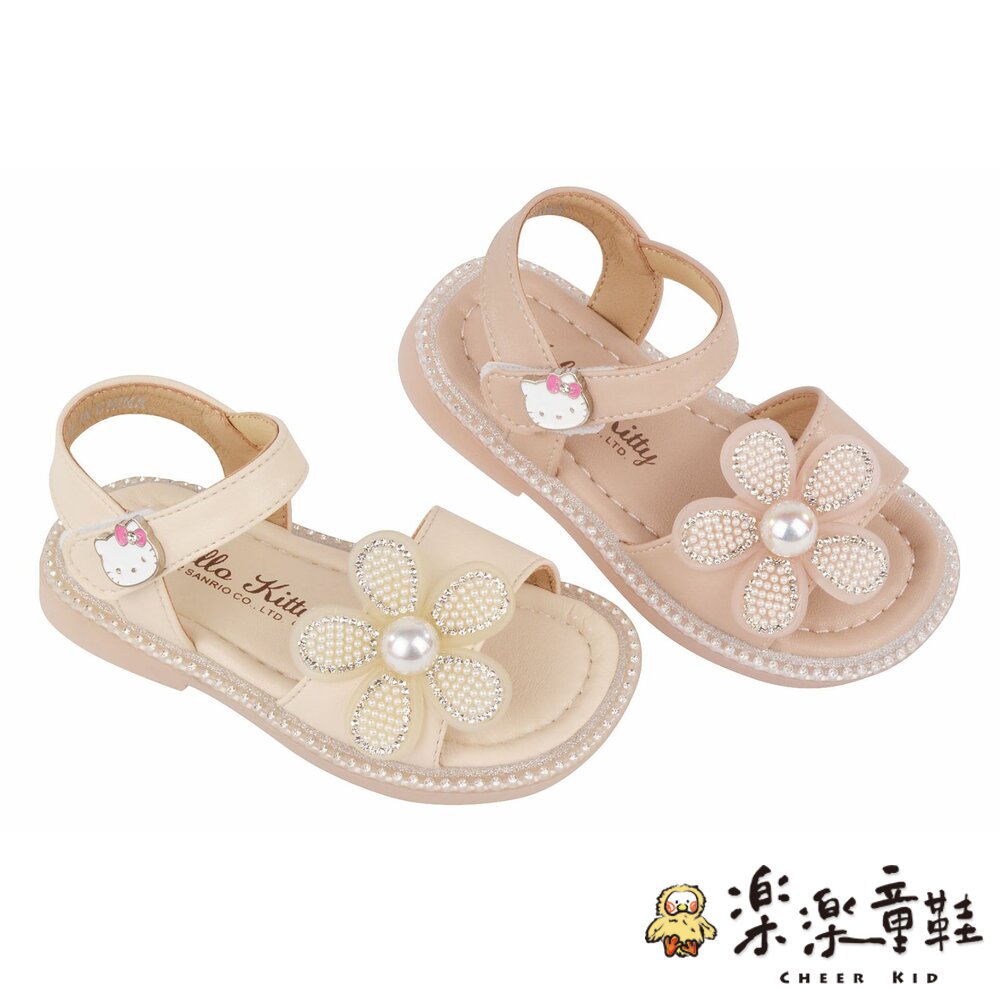 K053-Hello Kitty鑽飾花朵涼鞋