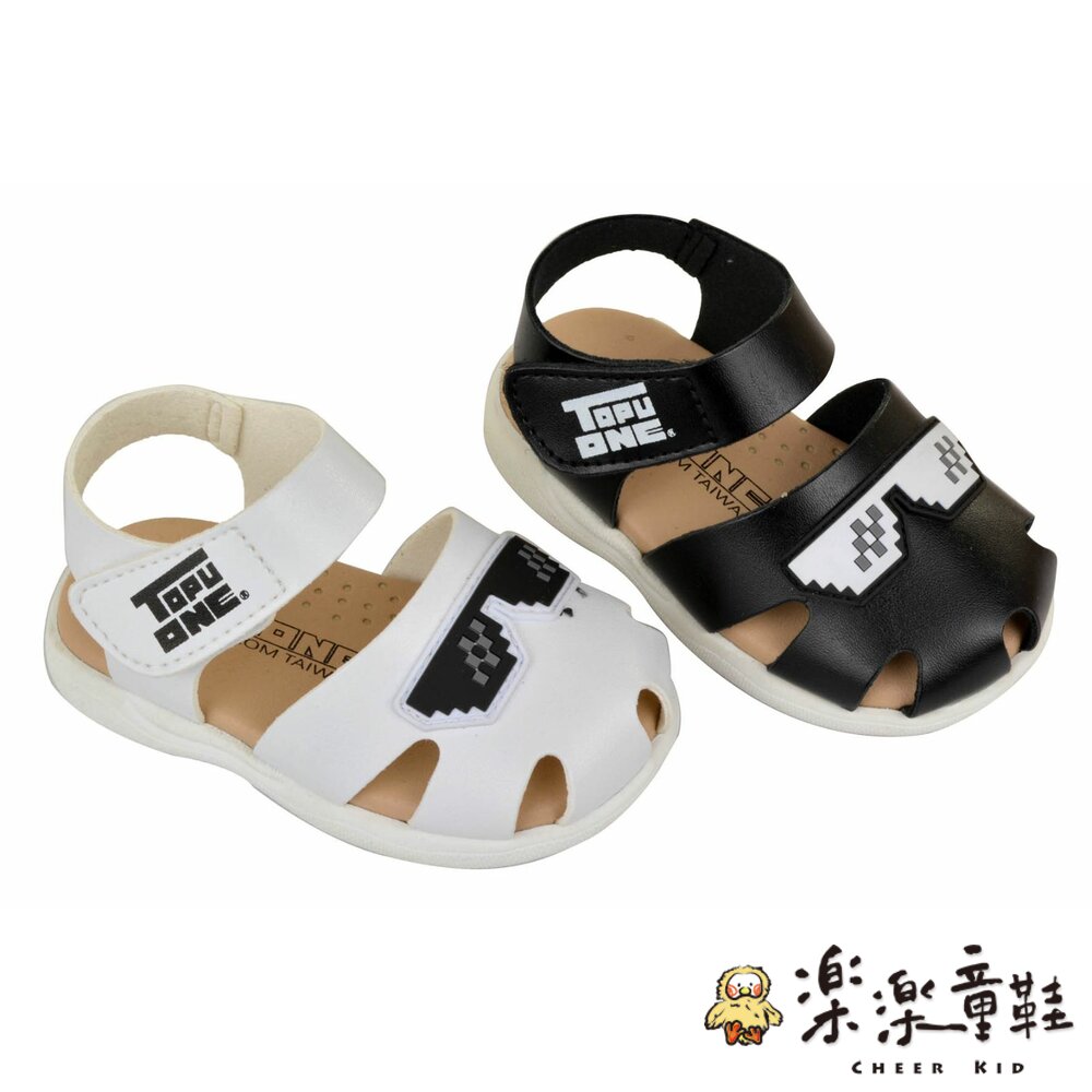 K061-台灣製眼鏡造型學步涼鞋